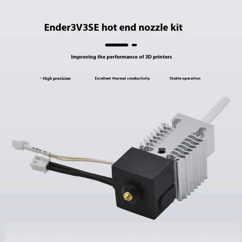 1Set Ender 3 V3 SE Kit de Buse Hotend Chauffage Efficace Refroidissement Dissipation de Chaleur Gorge en Acier Inoxydable Accessoires Imprimante 3D