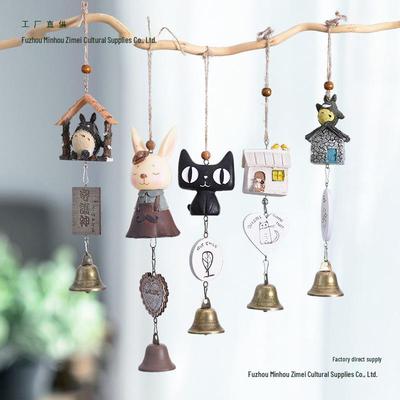 Japanese Wind Chime Ornament for Indoor Décor - Ideal for Girl's Room or Car Interior, Perfect Healing Gift for Girlfriend's Birthday.