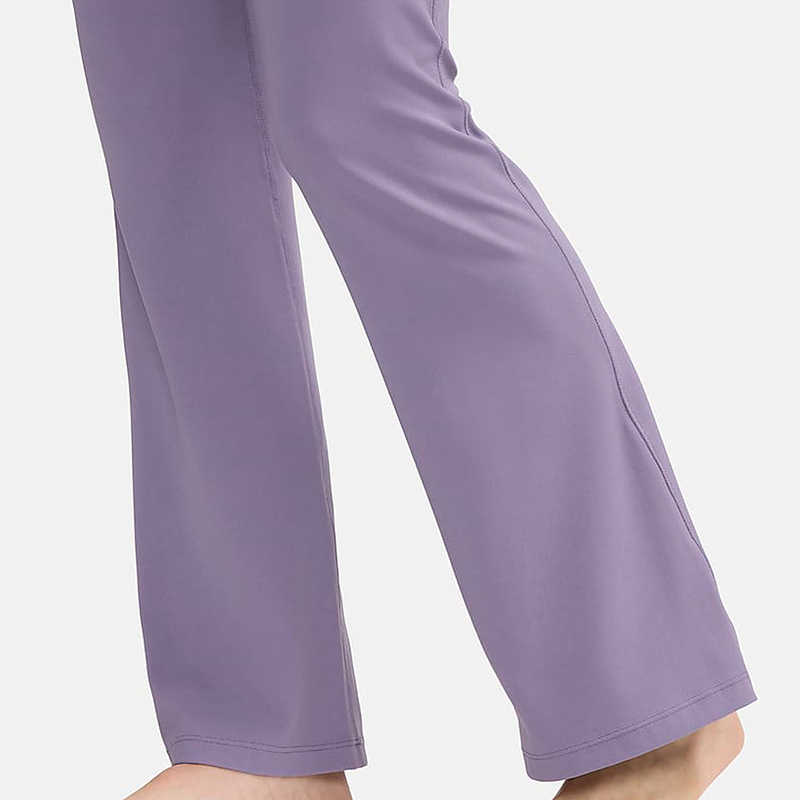 Nike High-Waist Slim Fit Flared Sports Pants Women Bottoms Purple FV7922-509