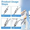 Y5GD 12Pcs Metal Steel Wire Rope Locks Double Hole Clamps for Various Indoor And Outdoor Applications Easy to Install