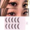 Natürliche Falsche 5 Paare Wimpern Sets Dicke Falsche Verlängerung Cosplay Make-up Augen Voll Cosm V3S4