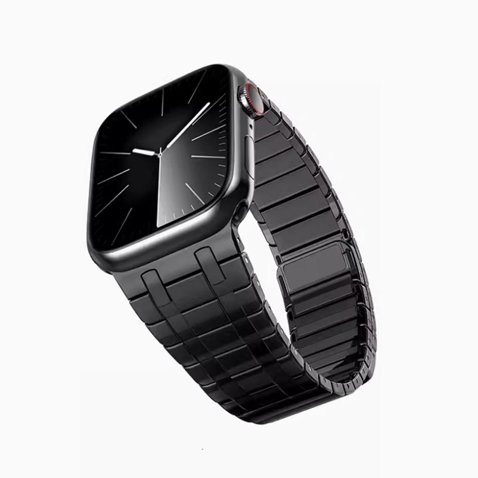 

Stainless Steel Strap For Apple Watch Series S11/10/9/8/7/6/5/4/SE/Ultra 2 Magnetic Watch Band iWatch 49/46/45/44/42/41/40/38mm 42 44 45 46 49MM чорний