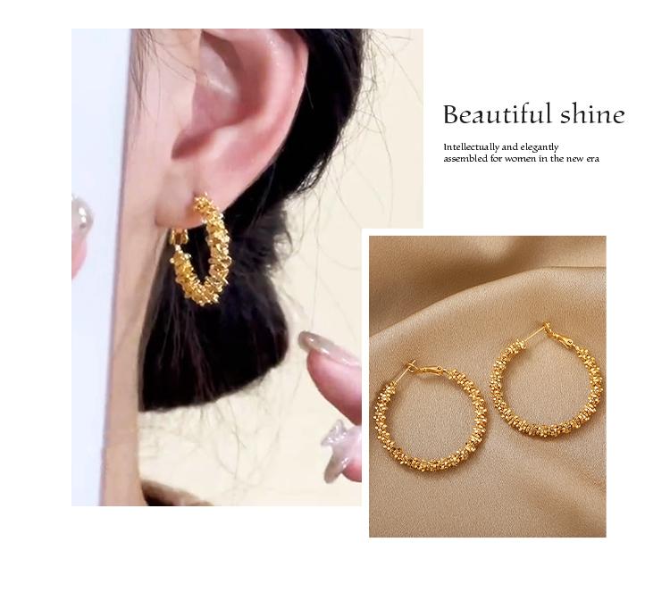 New Light Luxury [Broken Silver Earrings] Women's Style New Trend Starry Earrings with Female Design Sense
