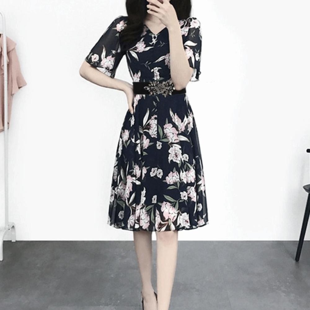 Rose Flower Women Waistband Wide Rhinestone Waist Belt Casual Elastic Cummerbunds Jacket