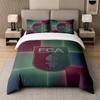 Set de așternuturi 3 bucăți FC Augsburg FC Cearșaf moale de pat și două fețe de pernă Decor pentru dormitorul de acasă