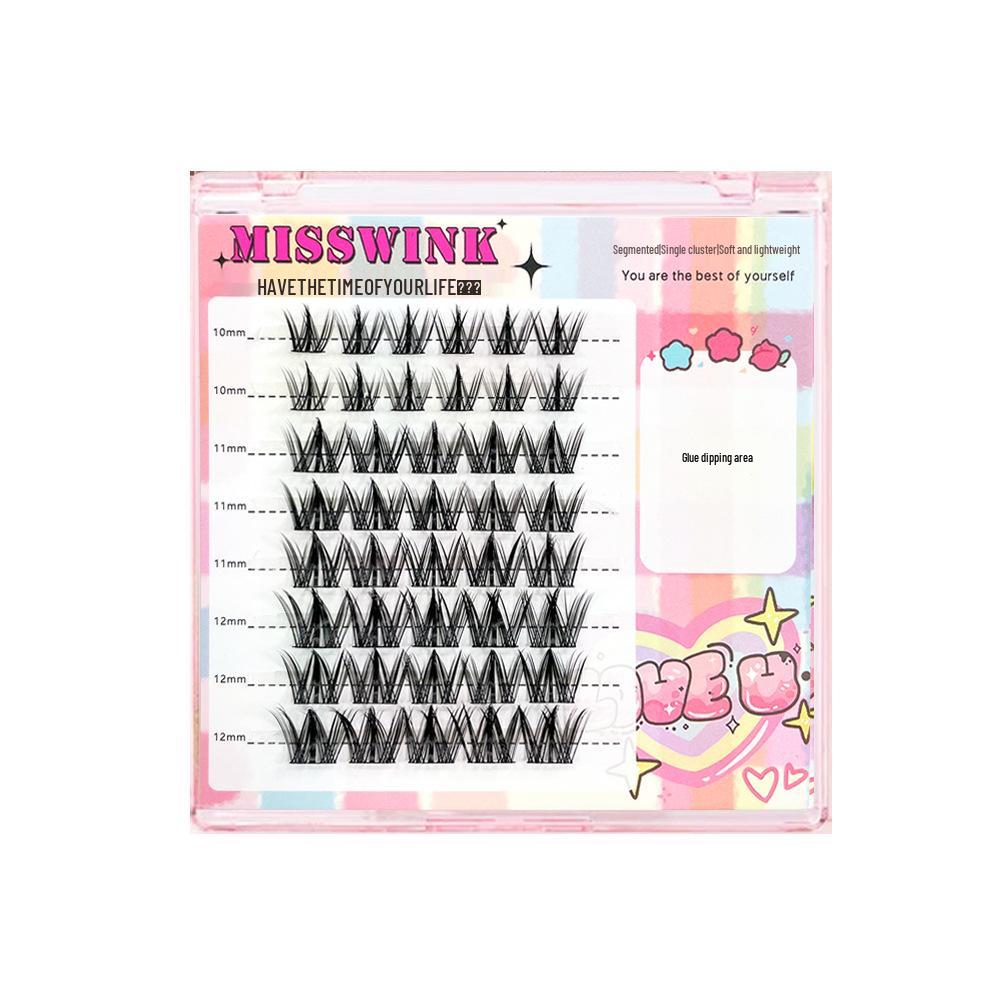 MissWink Dog-Inspired Round Eye False Eyelashes – Puppy Style Daily Segmented Clumps