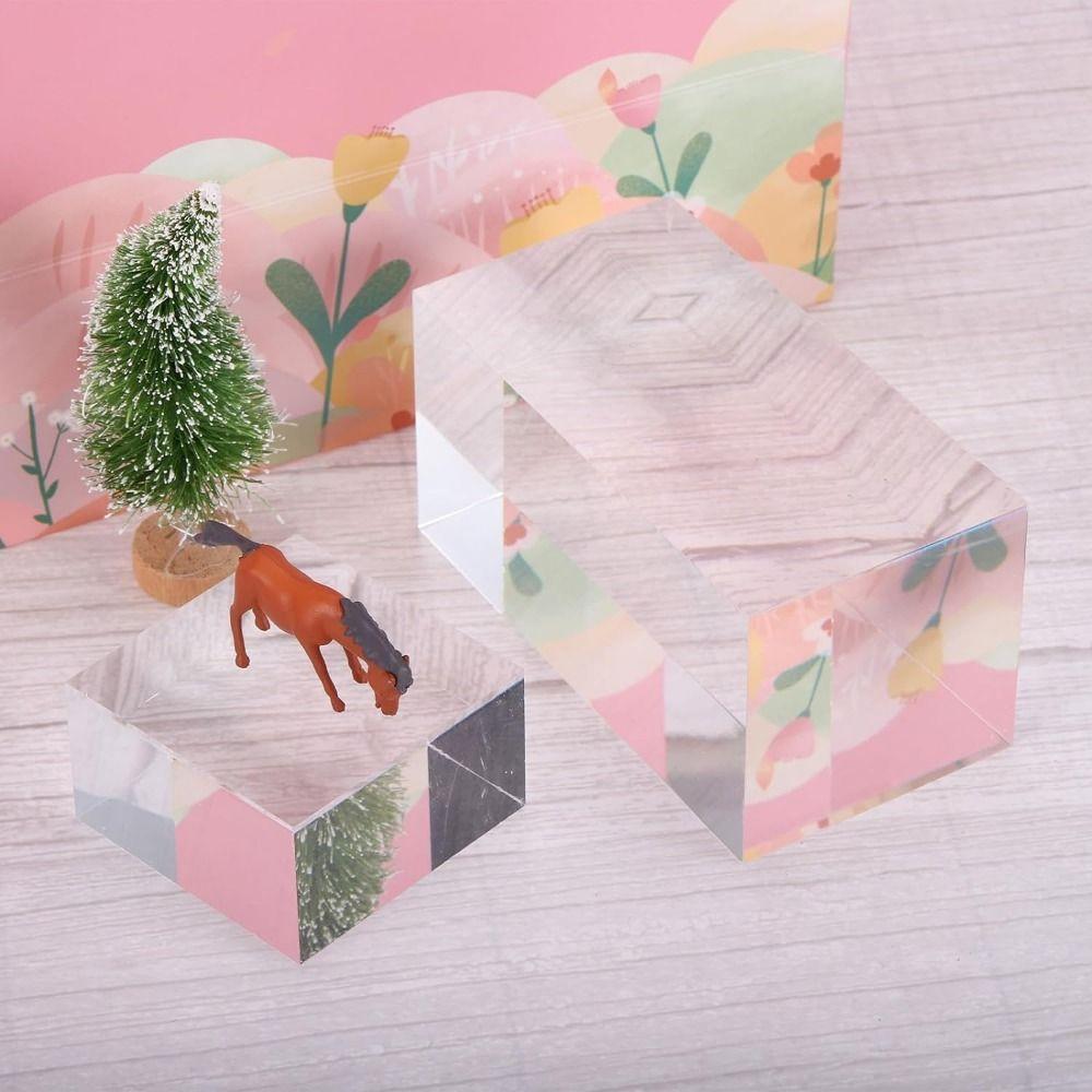 K9 Kristall Acryl Würfel Aufsteller Block Polierte Handwerkskunst Sockel Sammlerstücke