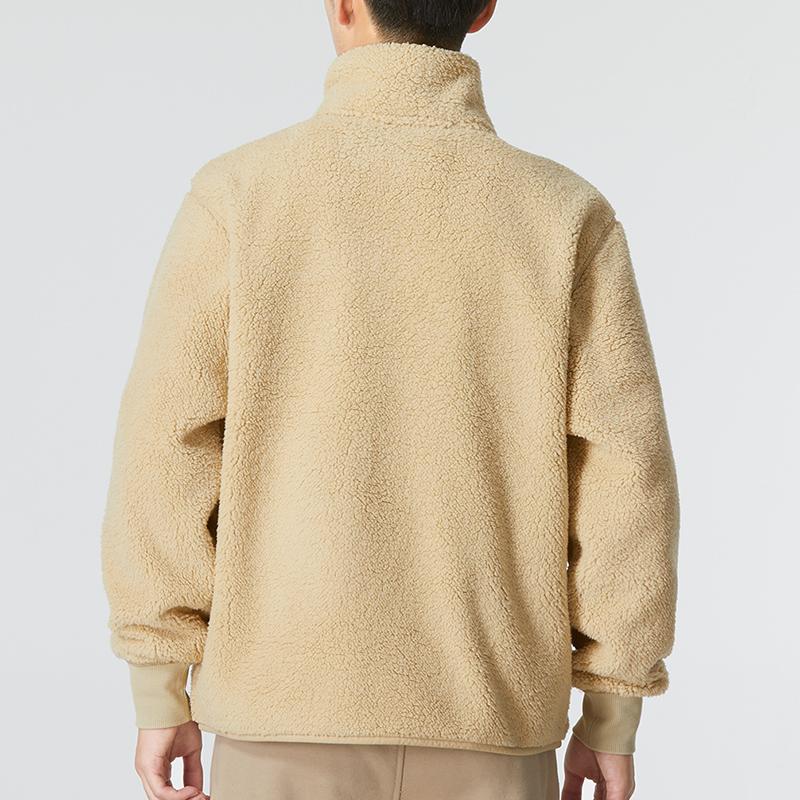 PUMA Relaxed Sherpa Jacket With Stand Collar Unisex Outerwear Khaki 673645-12
