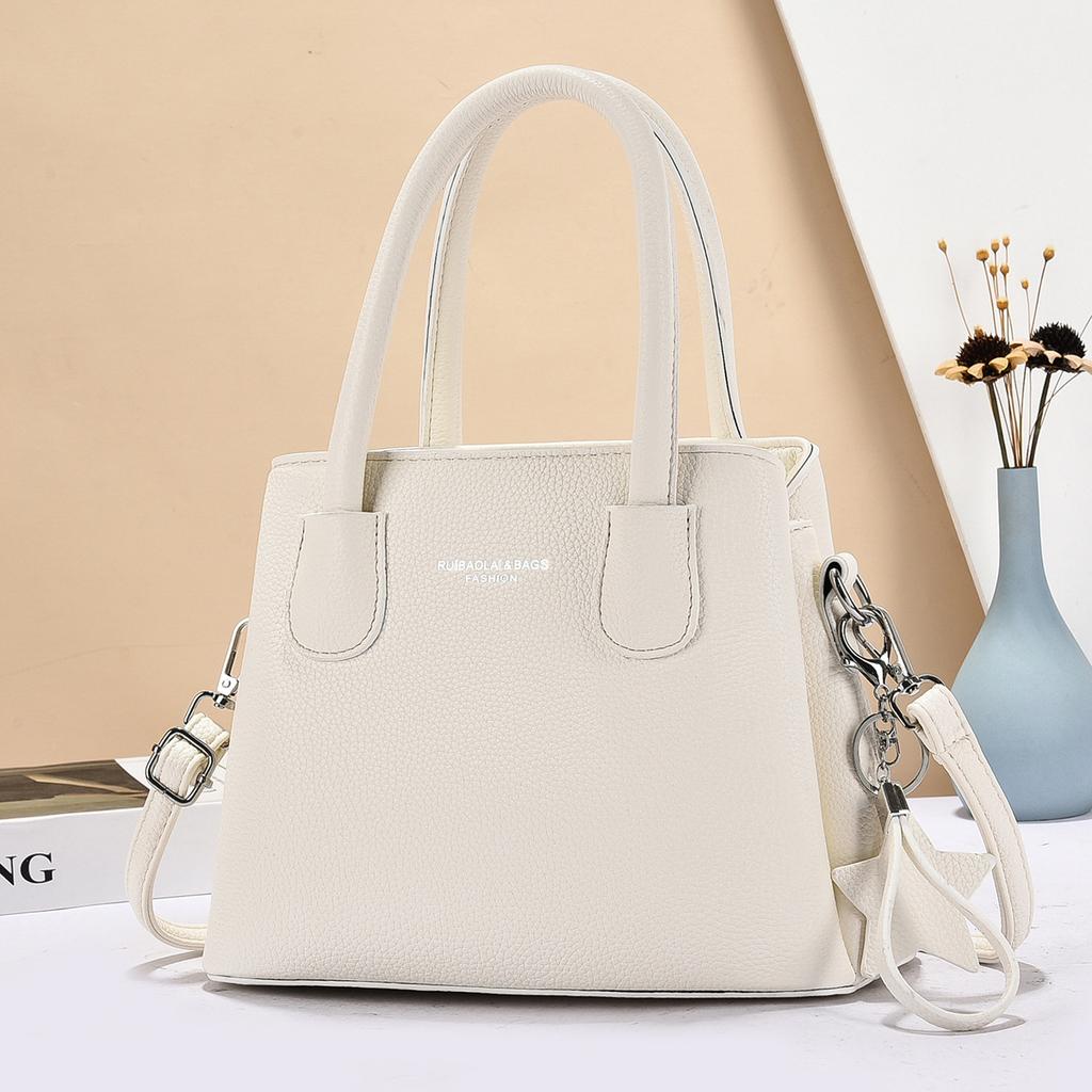 New Korean Fashion Hundreds of Multi Clip Crossbody Bag - Ladies Shoulder Bag Minimalist Texture Commuter Large Capacity Handbag