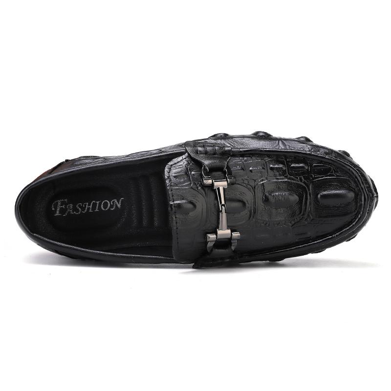 Men's Leather Moccasins Slip On Casual Shoes Loafers Driving Shoes
