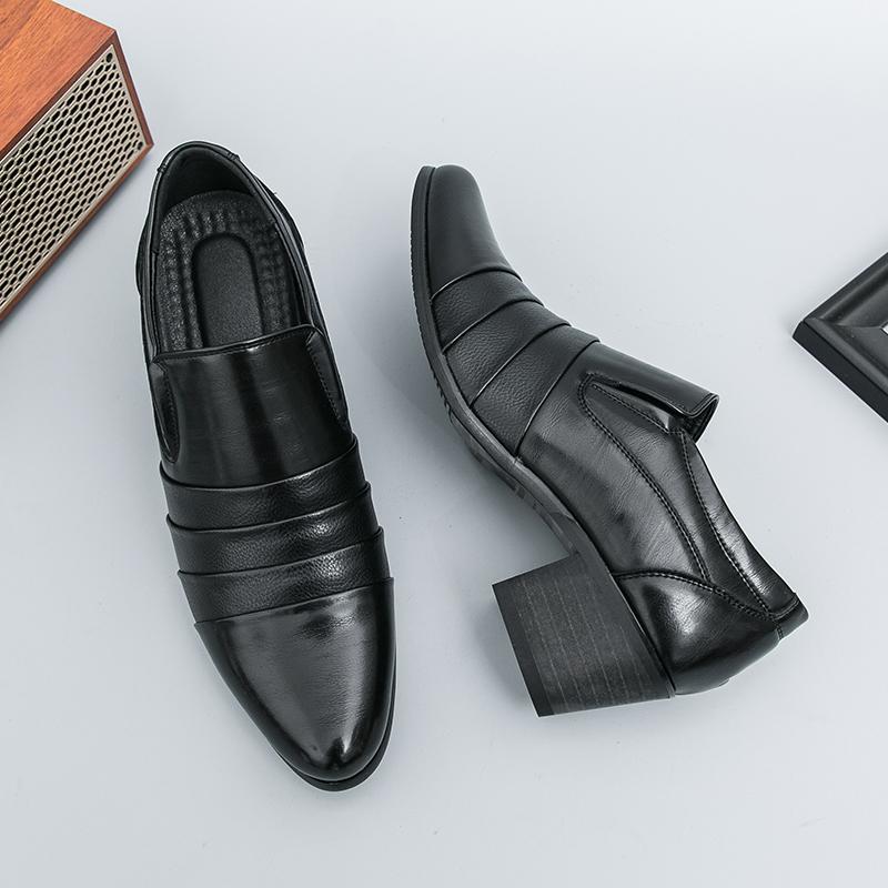 

Дизайнерская мужская обувь на высоком каблуке, британские туфли-лифты для бизнеса, свадебной вечеринки, мужские лоферы, обувь, увеличивающие лоферы 46