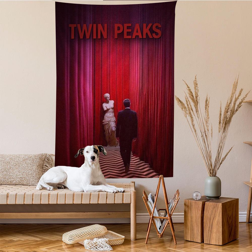 

Thriller TV TTwin PPeaks Printed Large Wall Tapestry Art Science Fiction Room Home Decor Decor Blanket 74x94cm(29x37in)