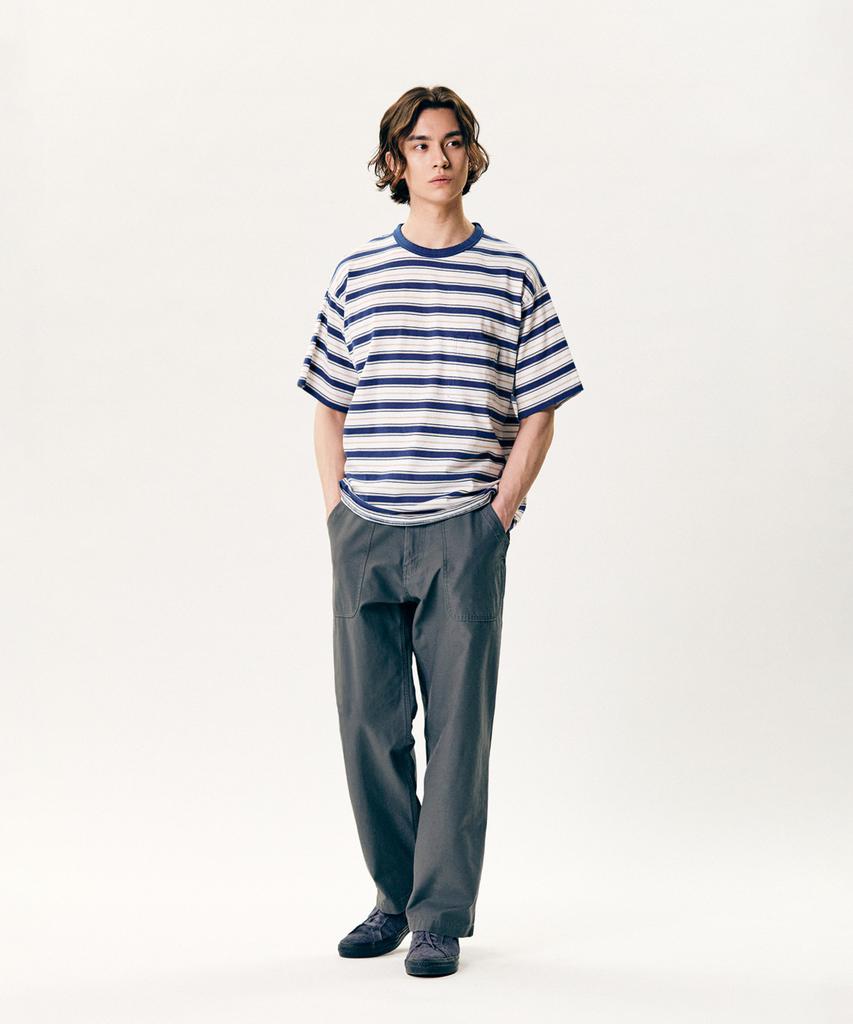 ESPIONAGE Multi Border Pocket Tee Blue