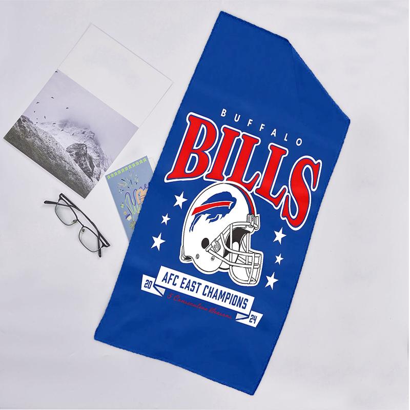 Bills Team Fashion Beach Towel: Ideal for Summer Adventures Soft, Absorbent and Quick Drying Suitable for Swimming and Bathing