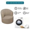 Swivel Barrel Chair Cover All-inclusive Accent Chair Cover Living Room Office Modern Simple Swivel Bucket Arm Chair Cover