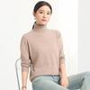 FAPAI Women's 100% Merino Wool High-Neck Knit Sweater