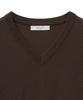 NOIRER Silky V-Neck Knit (Brown)