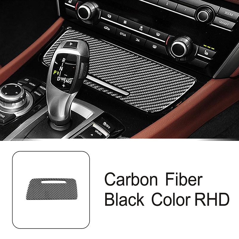 Decoración de Marco de Palanca de Cambios de Fibra de Carbono Para BMW Serie 5 GT F07 2010-2017 Estilo de Coche Cubierta de Botones Elevacristales