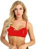 Womens 2Pcs Lingerie Set Wet Look Patent Leather Bra with Panties Teddy Bikini Underwear
