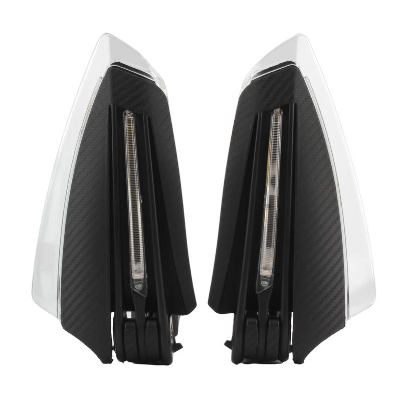 Motorcycle Hand Guards With LED Turn signal Lights 12V Universal Handlebar Protector Covers Motorbike Motocross Accessories