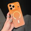 Solid Gradient Magnetic Phone Case for iPhone 17 Pro/16 Pro/15 Plus - Lightweight Semi-Transparent Frosted Design