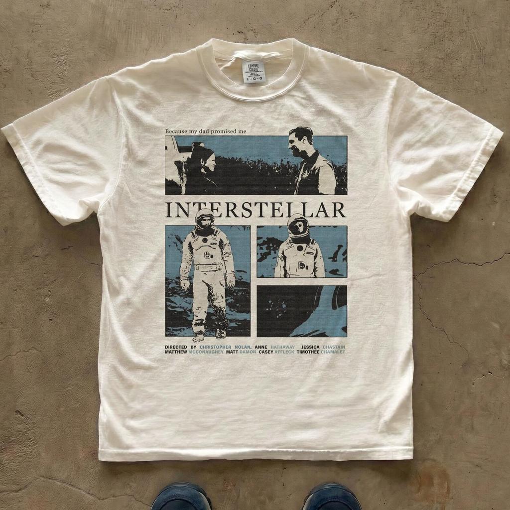 Maglietta Poster del Film Interstellar | Maglietta Grafica Comfort Colors