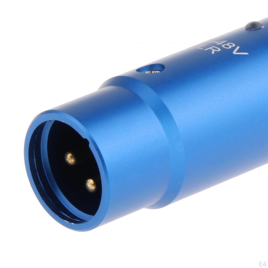 Adaptador de micrófono hembra de 3,5 mm a conector XLR macho de 3 pines con convertidor de alimentación fantasma integrado