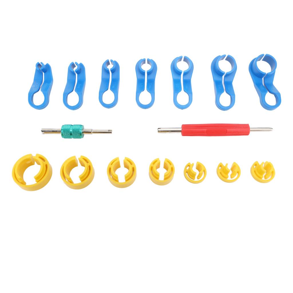 16PCS Car AC Fuel Line Disconnect Removal Tool Set with Storage Box Compact for Air Conditioning Pipes Heater Hose