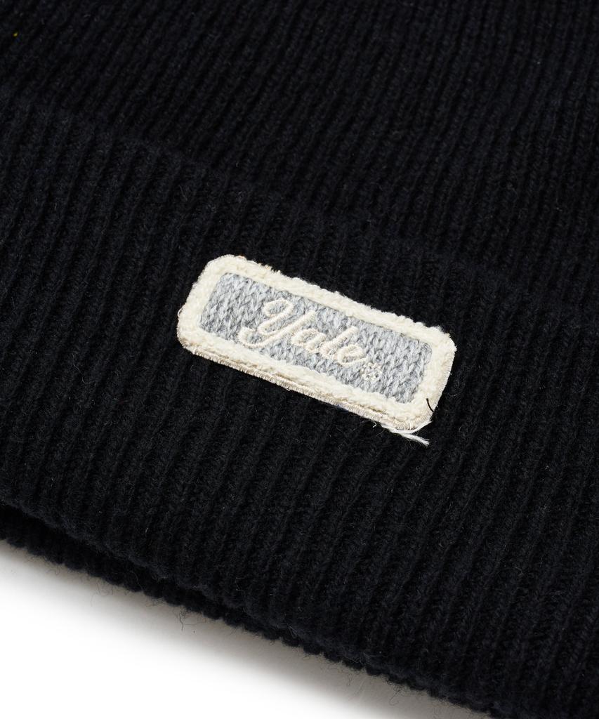 YALE Wool Knit Beanie_Black