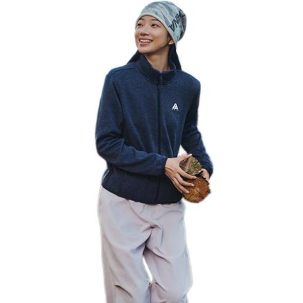 Anta Outdoor Series Fire Shell Warm Windproof Comfortable Versatile Casual Fashion Stand Collar Inner Liner Jacket Chunky Fleece 962546707-3