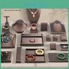 Brushed Pu Hongtai Leather Necklace Display Stand