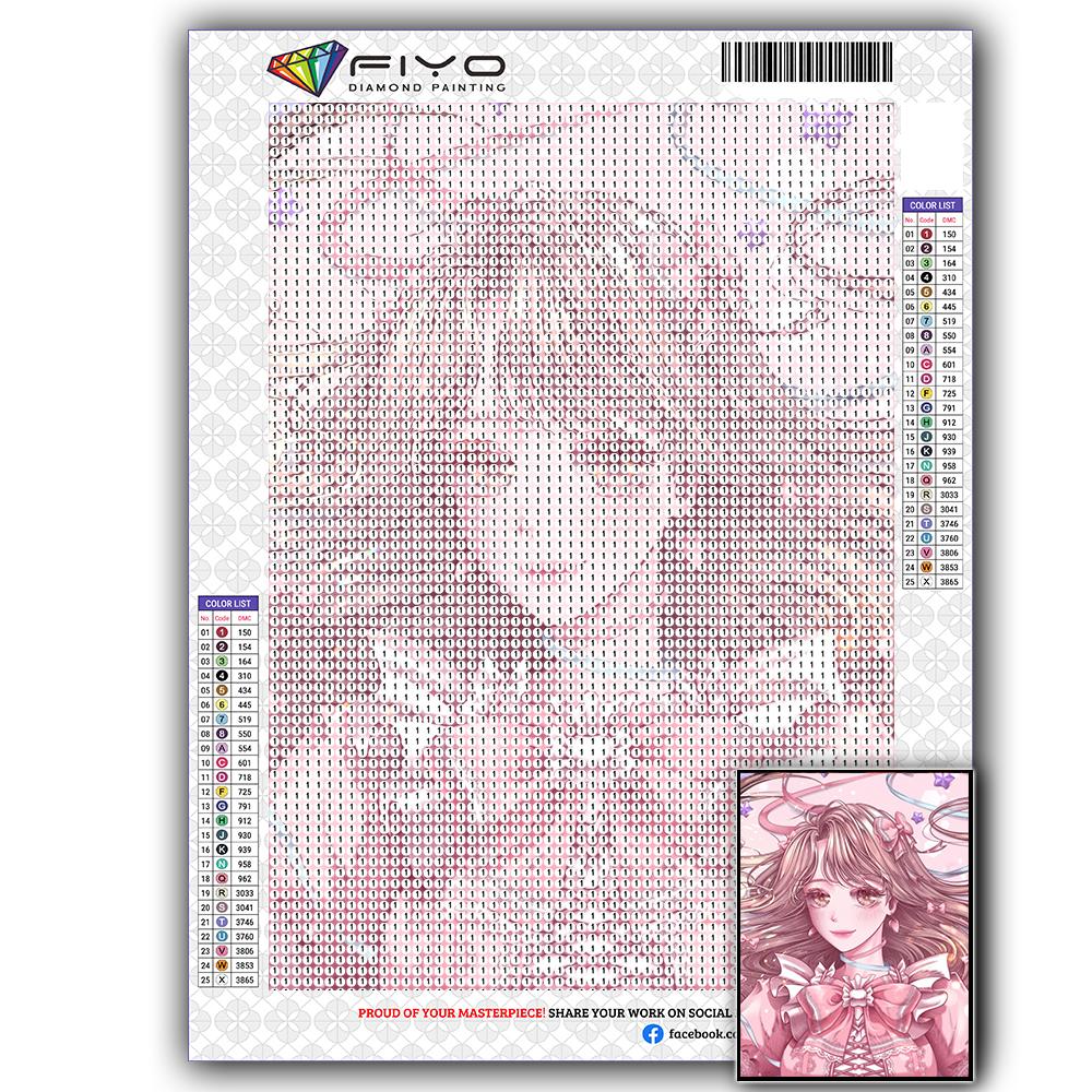 Diamond Painting Kit Maiden Girl 5D DIY Diamond Embroidery Portrait Pictures of Rhinestones Mosaic Decoration