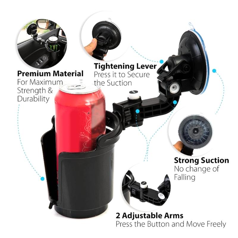 Recessed Folding Cup Drink Holder Folding Consoles Bottle Car Can Holder Vehicle Adjustable Drink Cup Holder