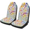 Floral Garden Themed Car Seat Cover Set For Most Cars, Trendy High-quality Car Seat Protector Covers Full Set, Universal Car Sea