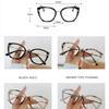 Blue Light Blocking Glasses Women Fashion Metal Frame Anti Blue Light Color Changing Dual Use High End Eyewear for Office