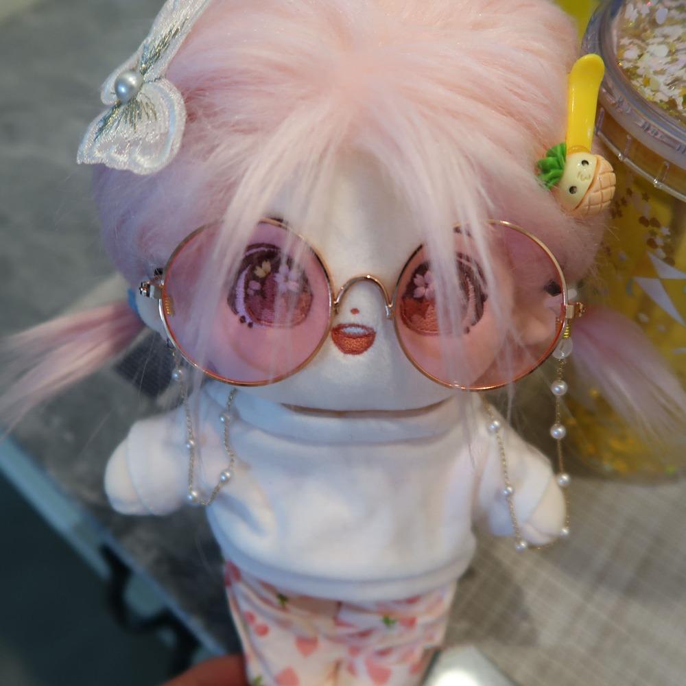 Multi Color Round Frame Glasses 10CM Mini Doll Glasses Toy Decorative Glasses  Dolls Accessories