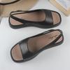 Yuzhihao Women's Fashion Square Toe Open-Toe Sandals with Back Strap