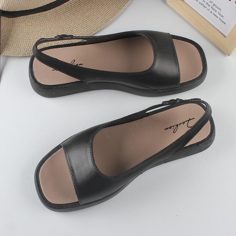 Yuzhihao Women's Fashion Square Toe Open-Toe Sandals with Back Strap