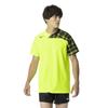 Volleyball Game Shirt, Short Sleeve, Graphic Print, Unisex, Adult, Safety Yellow/Black, Size 2XL, V2MAB111
