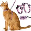 Ensemble harnais et laisse pour chat, harnais souple et réglable, anti-fuite, pour chaton, marche, voyage, corde de traction pour chats de petite, moyenne et grande taille