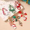 Festive Keychain: Christmas Jewelry with Santa, Snowman, Tree, and Candy-themed Pendant