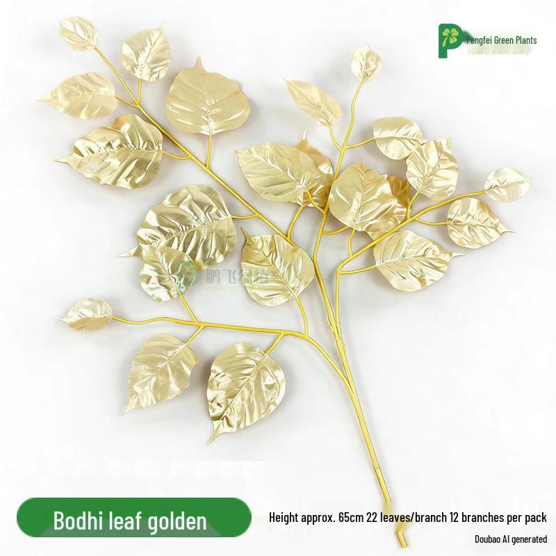 Autumn Green Bodhi Leaf for Garden Landscaping and Wedding Decor