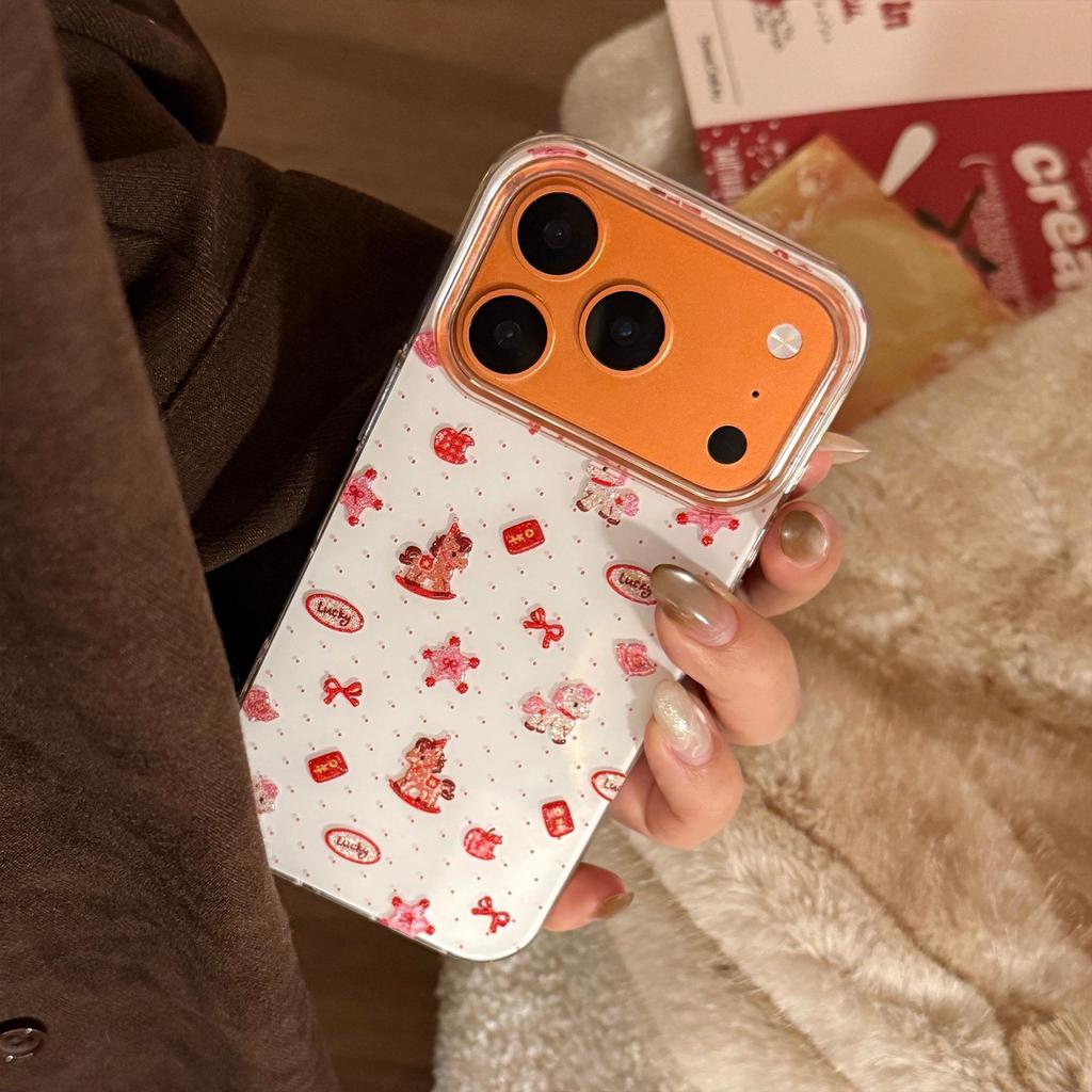 New Year Red Pony Phone Case for iPhone 16, iPhone 17, iPhone 17 Pro Max