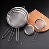 Stainless Steel Colander Soy Milk Filter Noodle Scoop Flour Sieve Kitchen Oil Soy Milk Filter Baking Tool Filter Sieve Oil Leak Spoon Net Colander