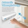 Telescopic Retractable Clothesline Wall Mounted Drying Rope Hanger Space-Saving for Indoor Outdoor Bathroom Balcony Laundry Drying Use