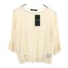 7 Minutes Sleeve Sweater S Ivory Knit Women Used