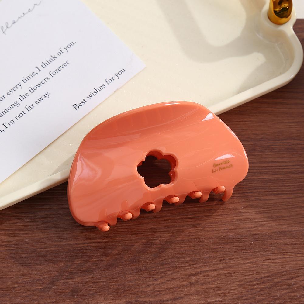 

1pc Sweet candy colored grab clip hollow small hair clip macaron French style back of the head shark clip hair headband
