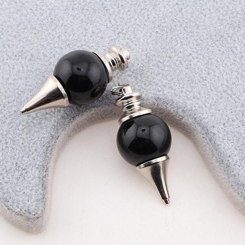 Handmade Crystal Stone Pendulum Necklace & Keychain Ornament