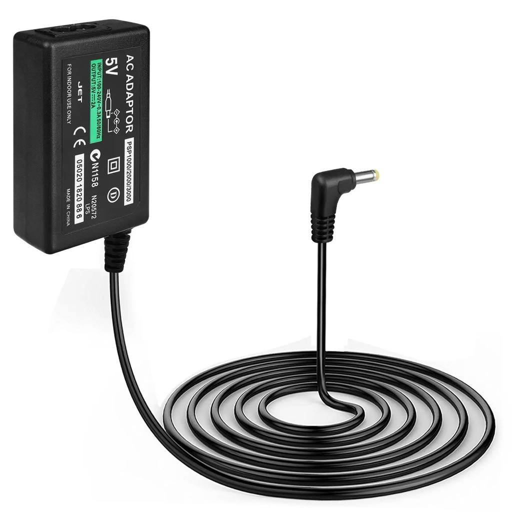 EU US Plug AC Charger Adapter for PSP Charger Power Supply Cord Compatible with Sony PlayStation PSP 1000 2000 3000 Series