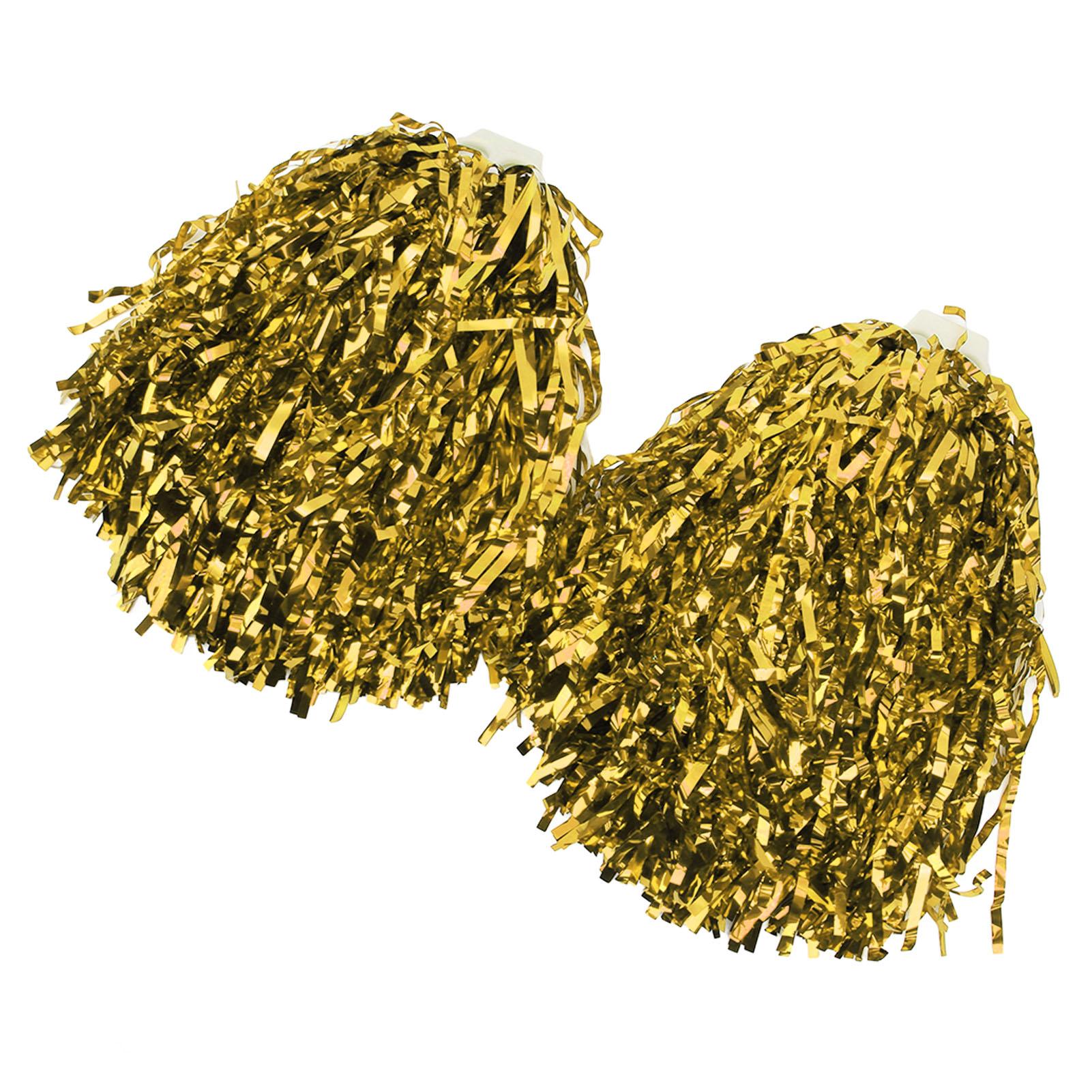 

2 шт. Помпоны для чирлидинга с жесткой ручкой, ручные шейкеры для вечеринок, для танцевальной школы, спортивных игр